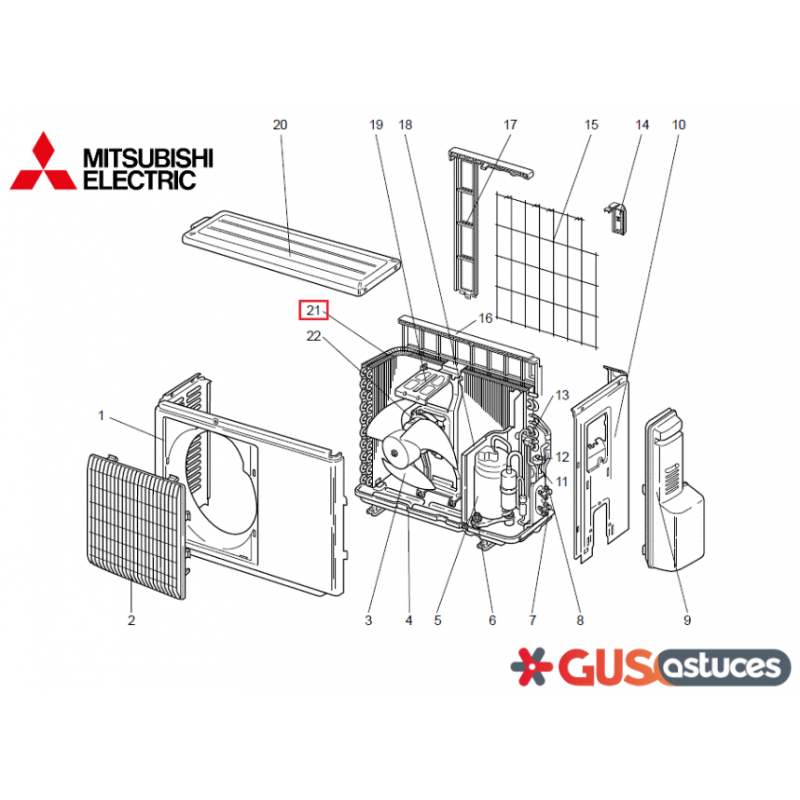 Échangeur E22G10630 Mitsubishi