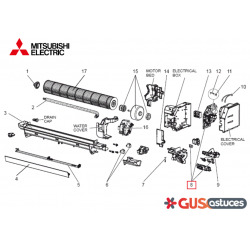 Platine de contrôle E2231D452 Mitsubishi