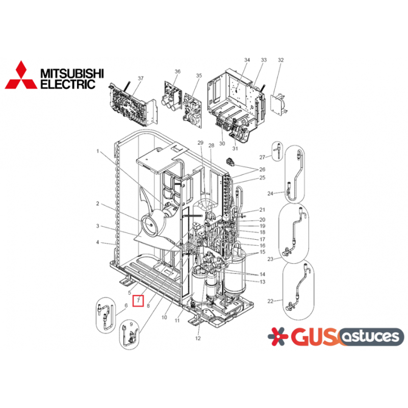 Capteur HP R01H06208 Mitsubishi