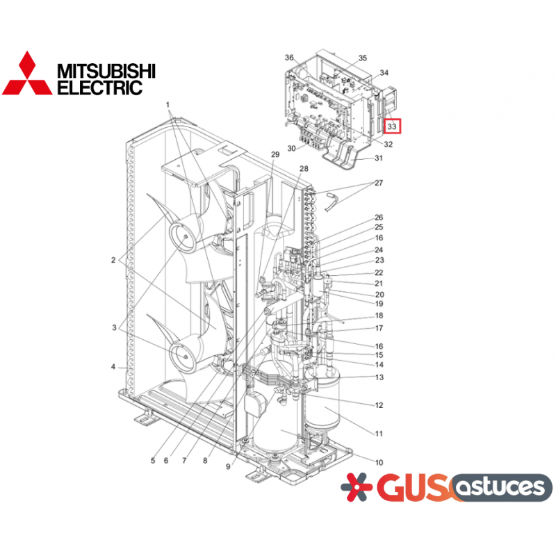 Réacteur R01E20259 Mitsubishi