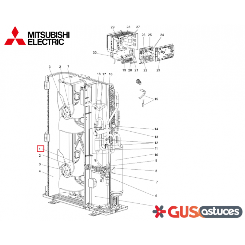 Moteur R01C04221 Mitsubishi