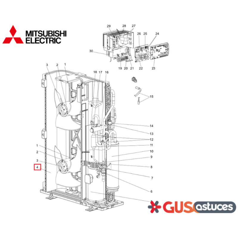 Échangeur R01H04408 Mitsubishi