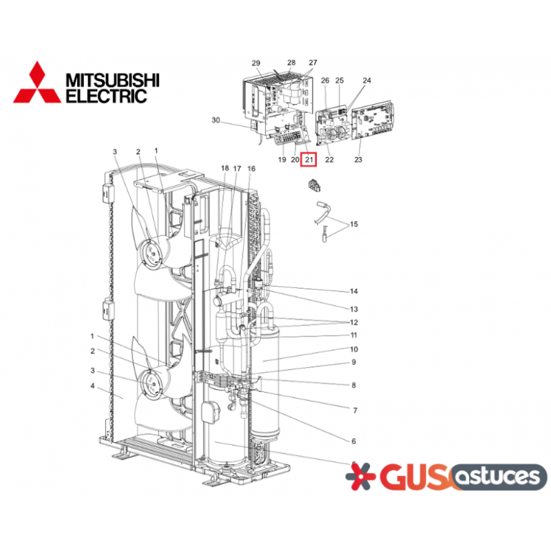 Réacteur T7WE16259 Mitsubishi