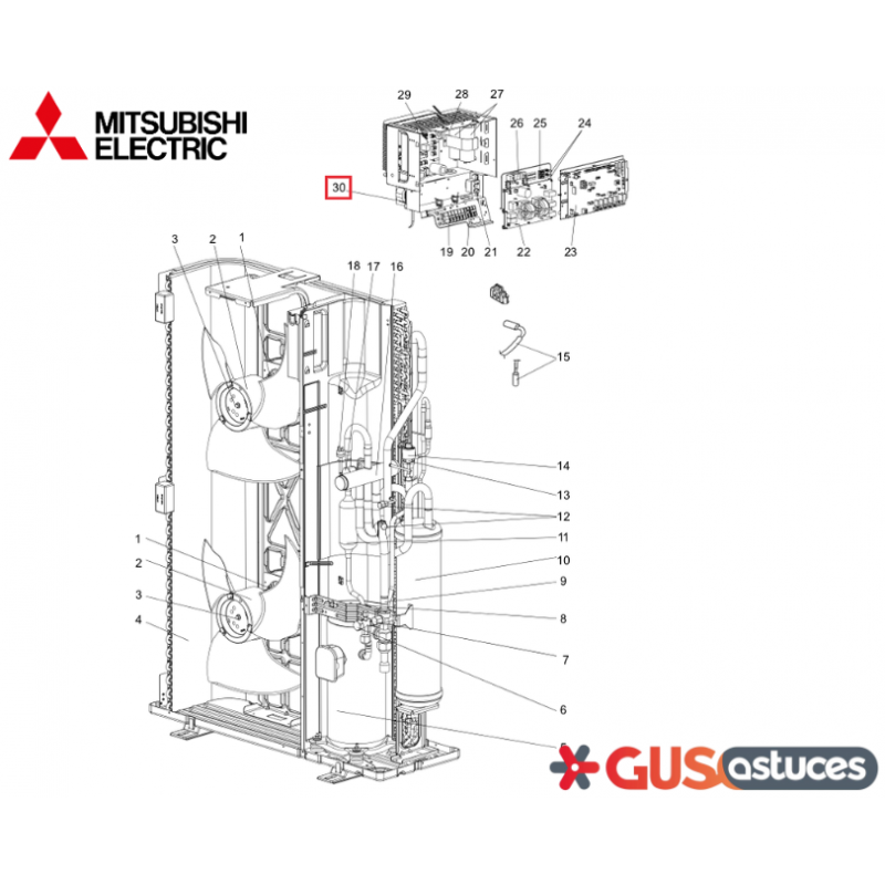 Réacteur T7WE13259 Mitsubishi