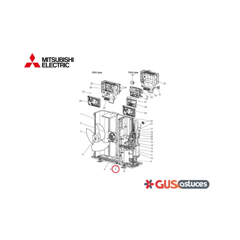 Compresseur E27M97900 Mitsubishi