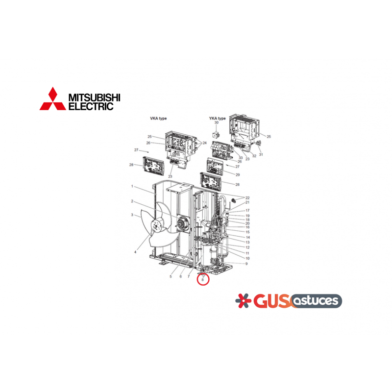 Support caoutchouc compresseur E22267506 Mitsubishi