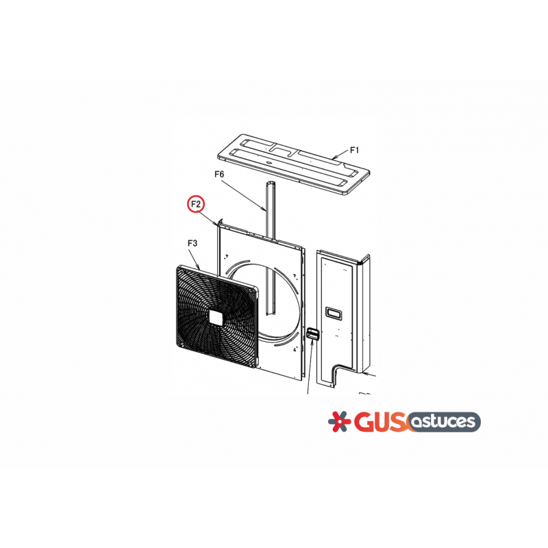 Panneau avant 5008609 Daikin