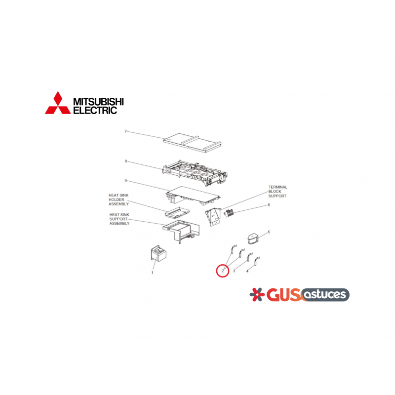 Ensemble de sondes G2W001353 Mitsubishi