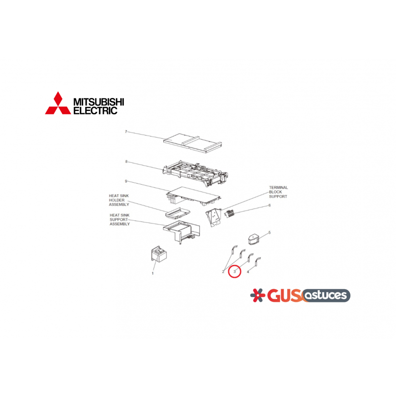 Sonde de température ambiante G2W001355 Mitsubishi