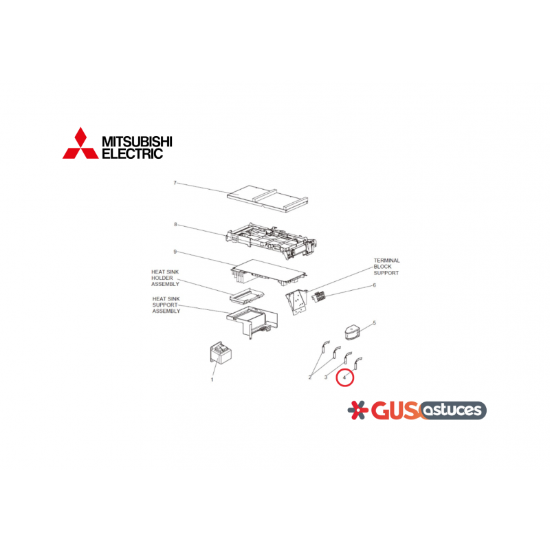 Sonde de température extérieure G2W001357 Mitsubishi