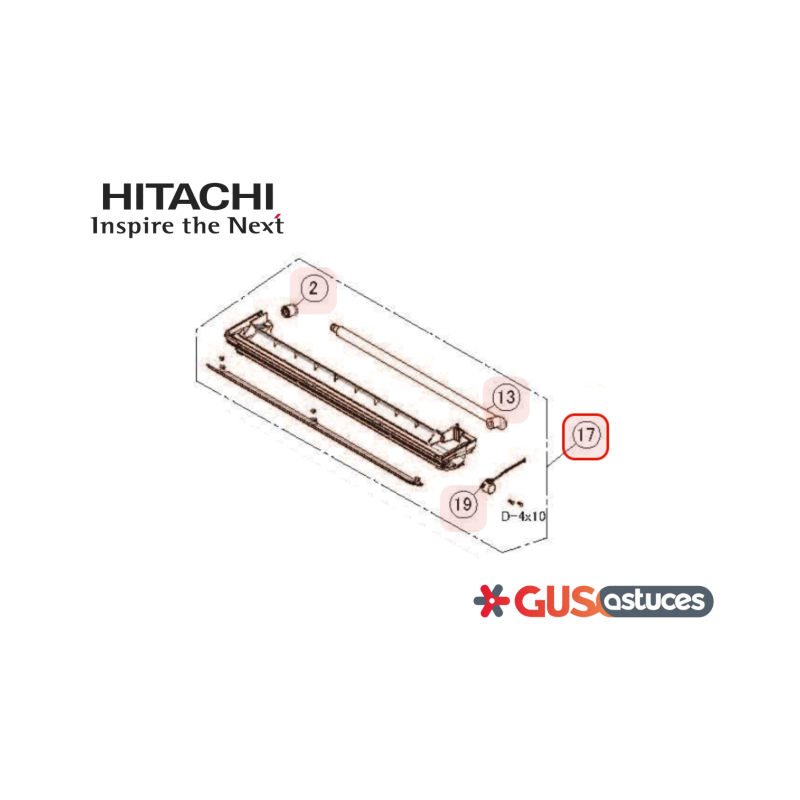 Bac récupération condensats P29621 Hitachi