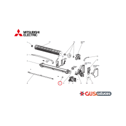 Moteur de balayage E22N87303 Mitsubishi