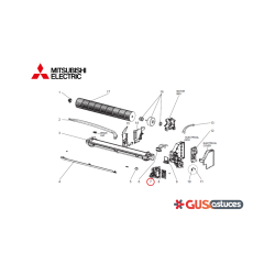 Support carte de contrôle E22N87095 Mitsubishi