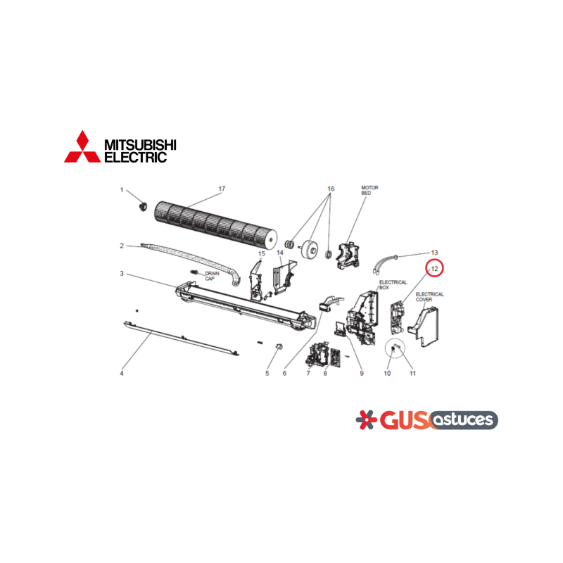 Carte de puissance E2212F440 Mitsubishi