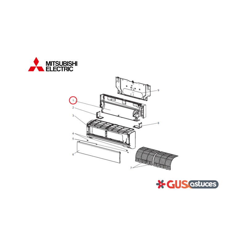 Assemblage du boitier E2244C234 Mitsubishi