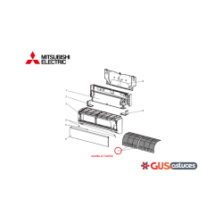 Filtre à air E22N87100 Mitsubishi