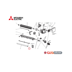 Volet bas E229E7041 Mitsubishi