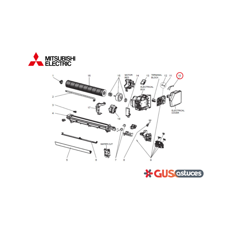 Ensemble de sondes E229E7307 Mitsubishi