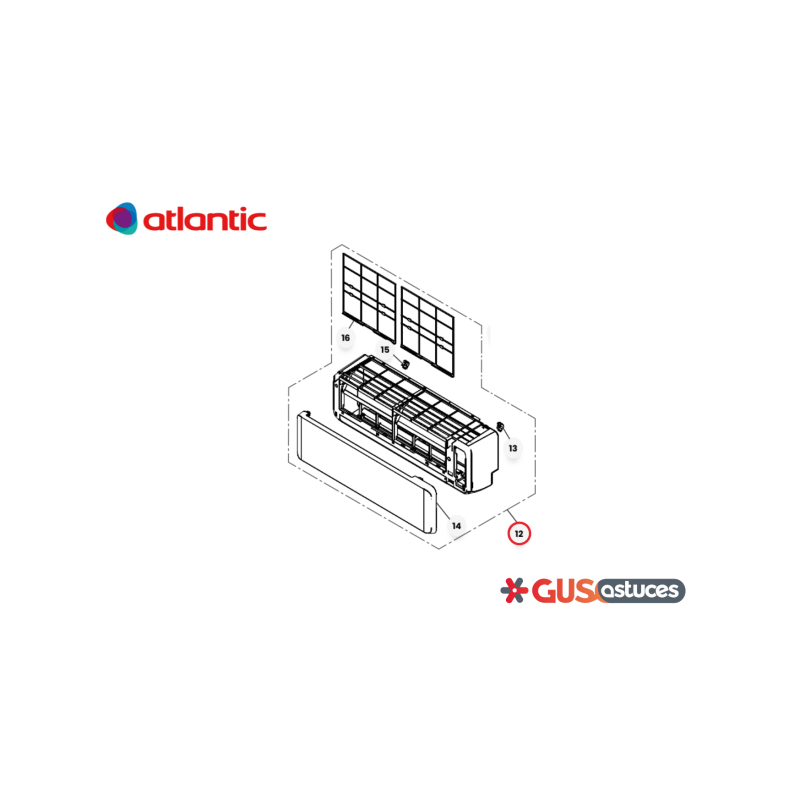 Ensemble façade avant 895576 Atlantic