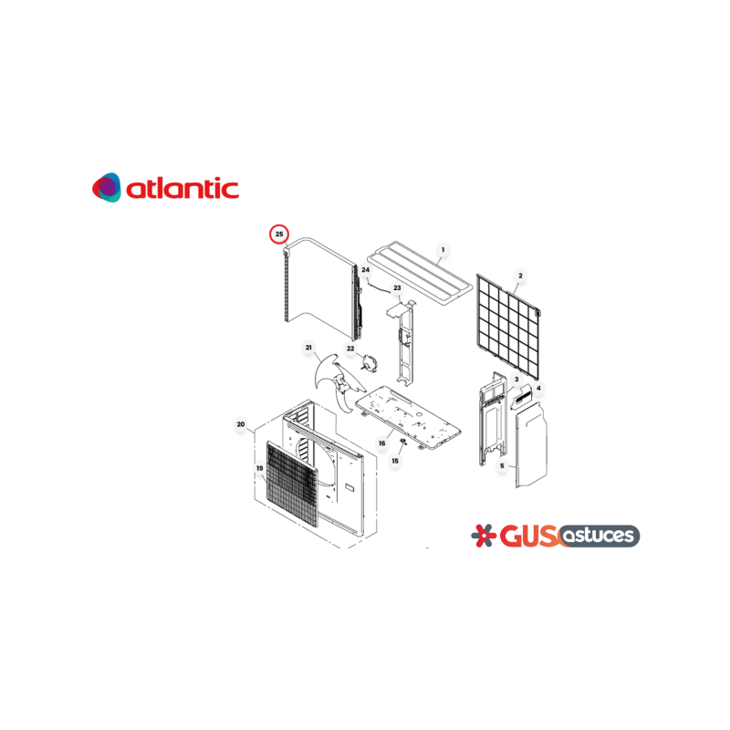 Condenseur 896564 Atlantic