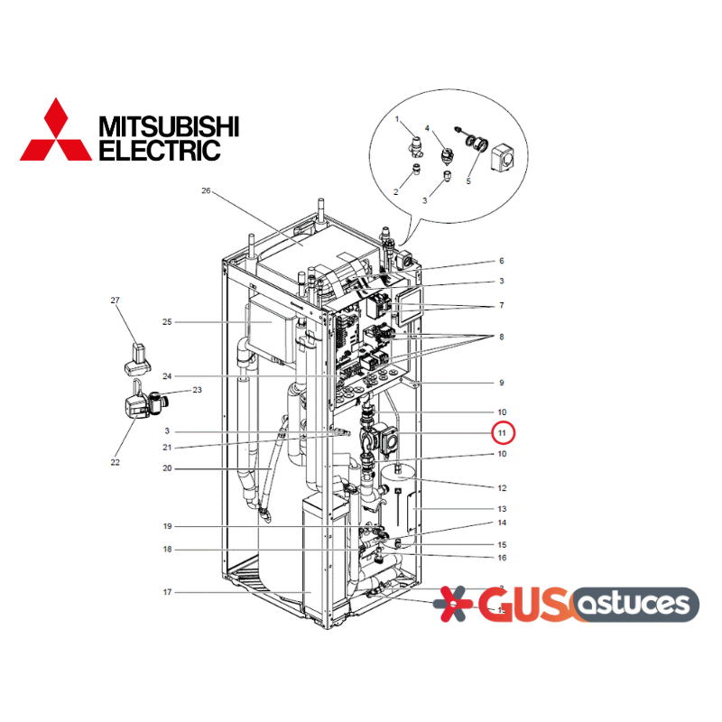 Circulateur S70C03355 Mitsubishi