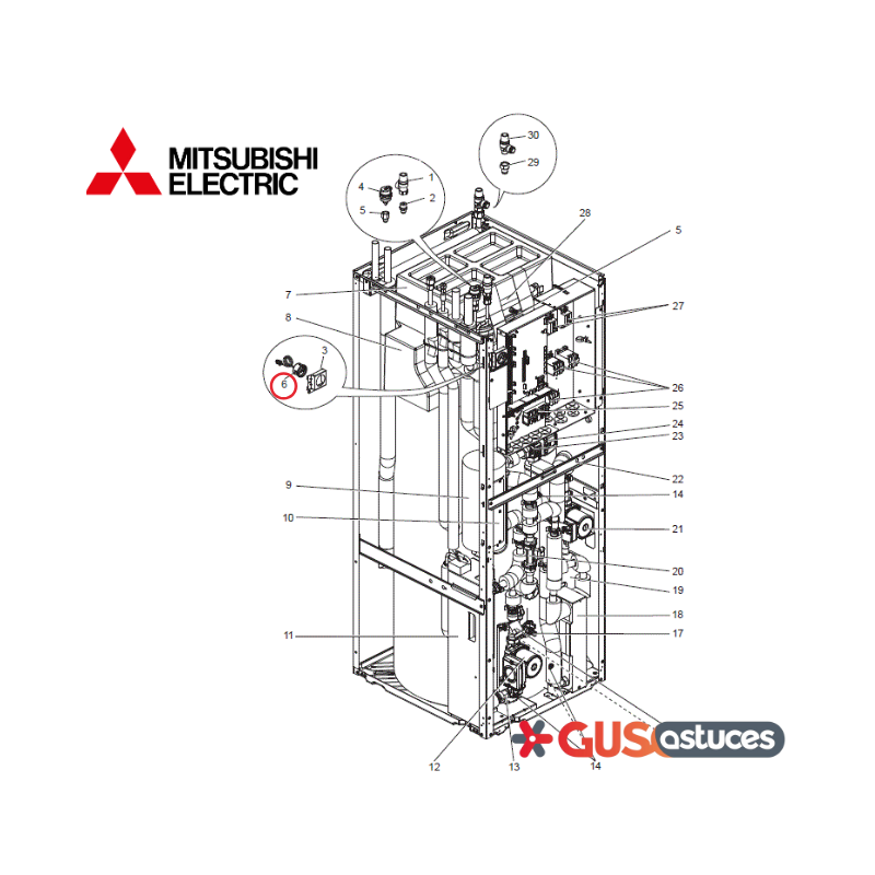 Manomètre S70C20205 Mitsubishi