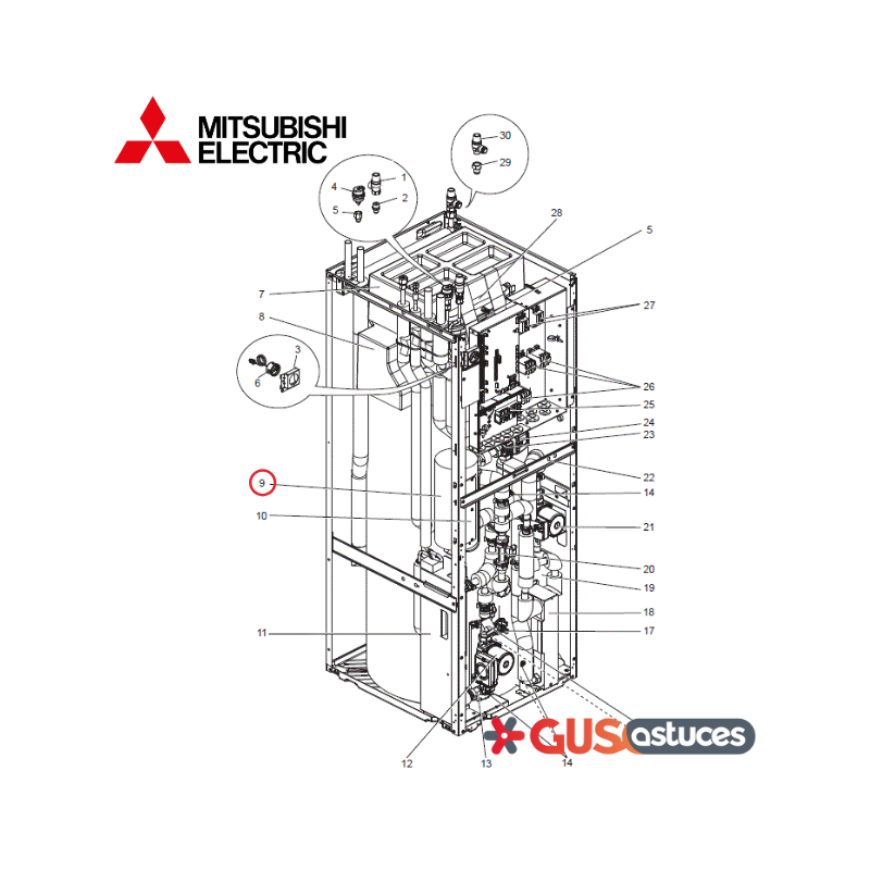 Chauffage d'appoint S70C11441 Mitsubishi