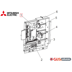 Platine de contrôle S70C20515 Mitsubishi