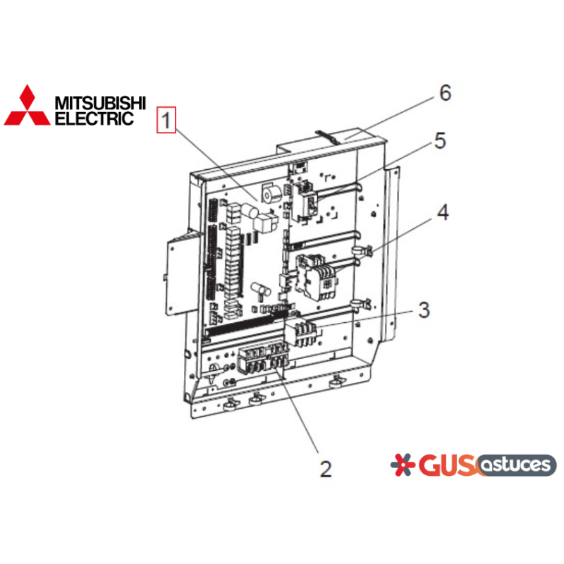 Platine de contrôle S70C20515 Mitsubishi