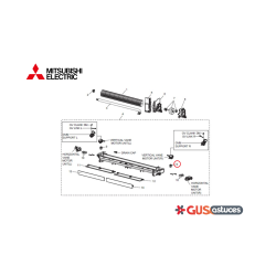 Moteur de balayage E22J44303 Mitsubishi