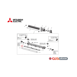 Volet inférieur gauche E2269R041 Mitsubishi