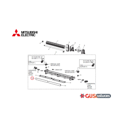 Volet supérieur gauche E2269R040 Mitsubishi