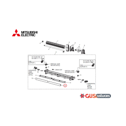 Volet supérieur droit E2270R040 Mitsubishi