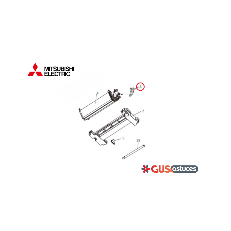 Sonde température de la bobine M21EBE307 Mitsubishi