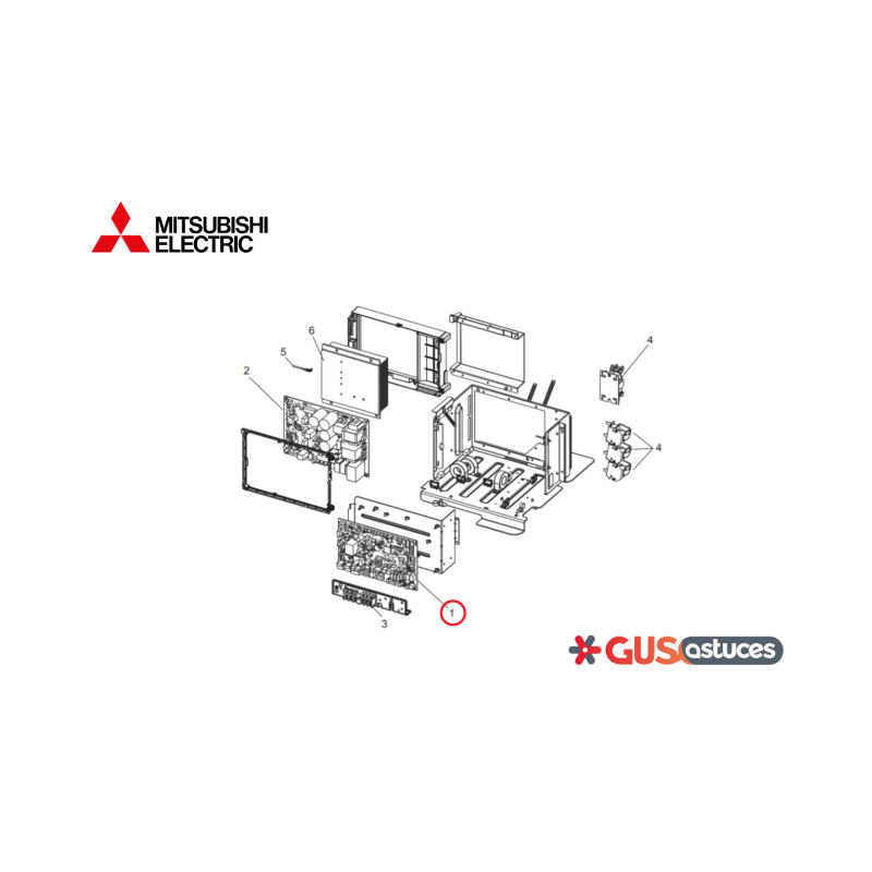 Carte de contrôle G4WW01411 Mitsubishi