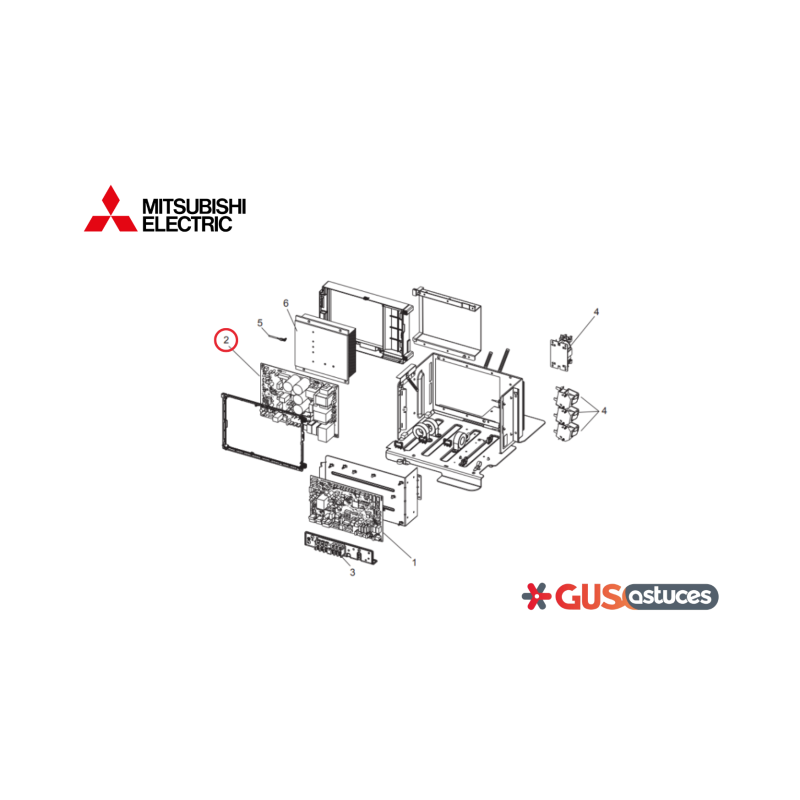 Carte de puissance G4WW02423 Mitsubishi