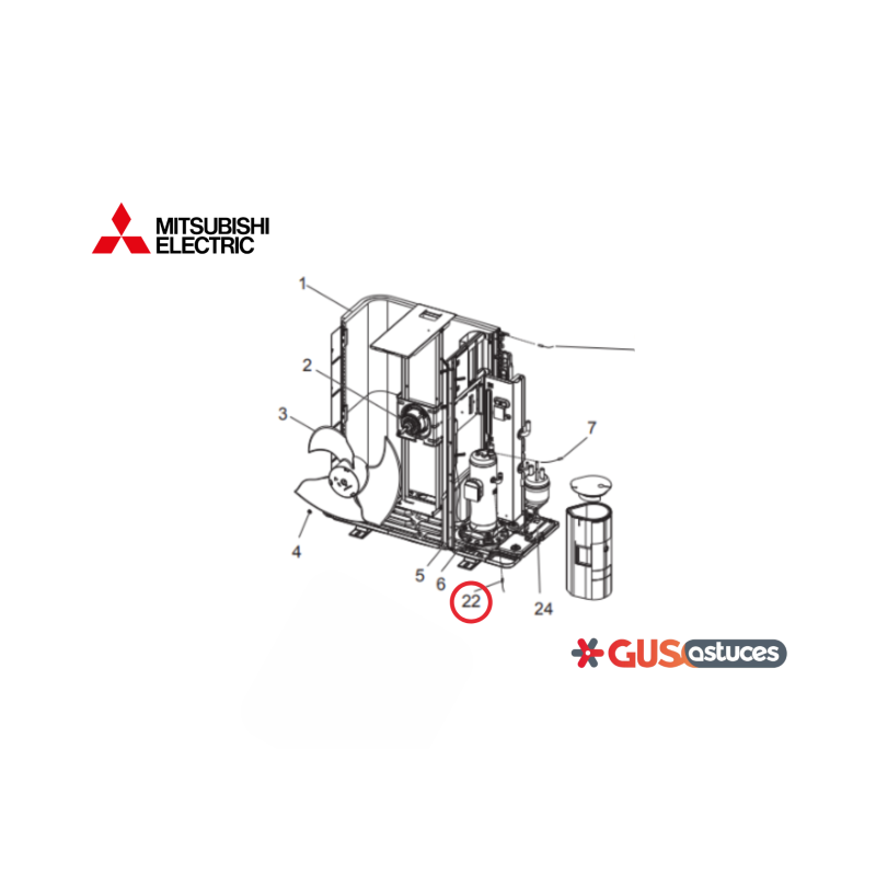 Protecteur thermique G4WW01171 Mitsubishi