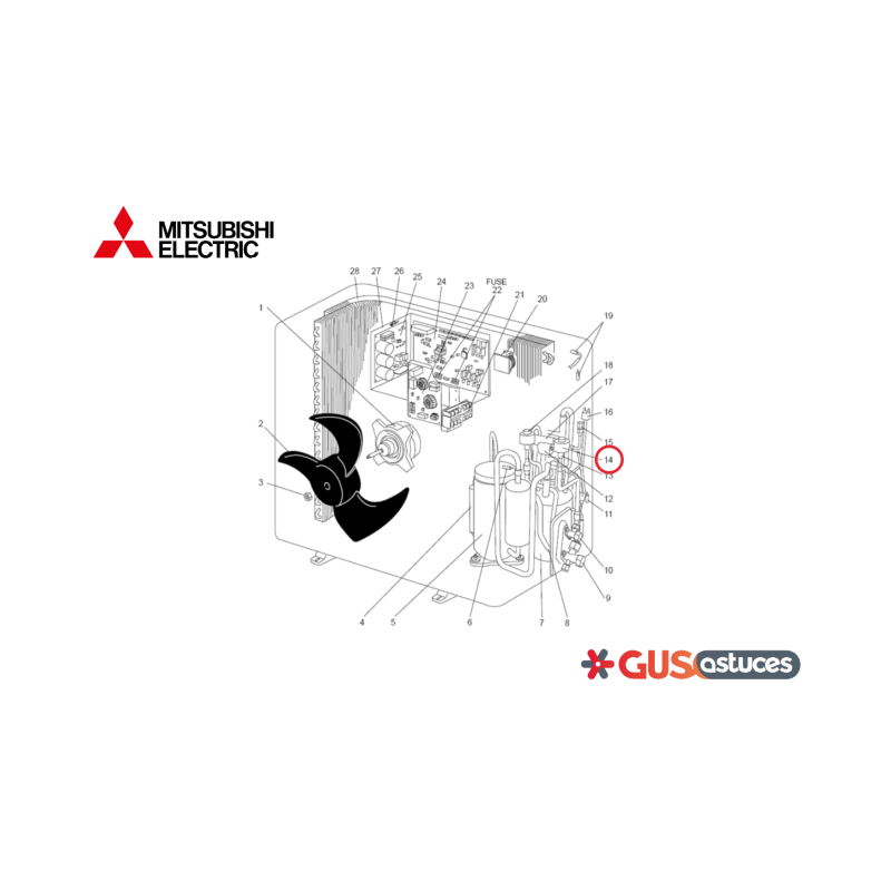 Bobine R01E36242 Mitsubishi