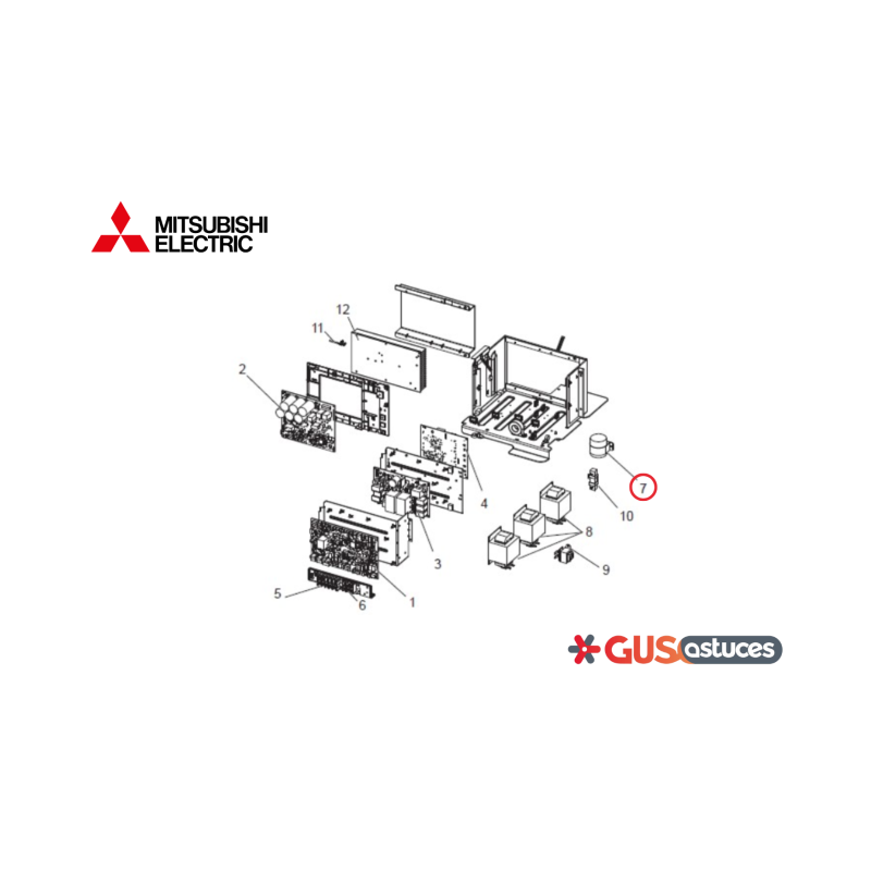 Capacitor G4WW01255 Mitsubishi