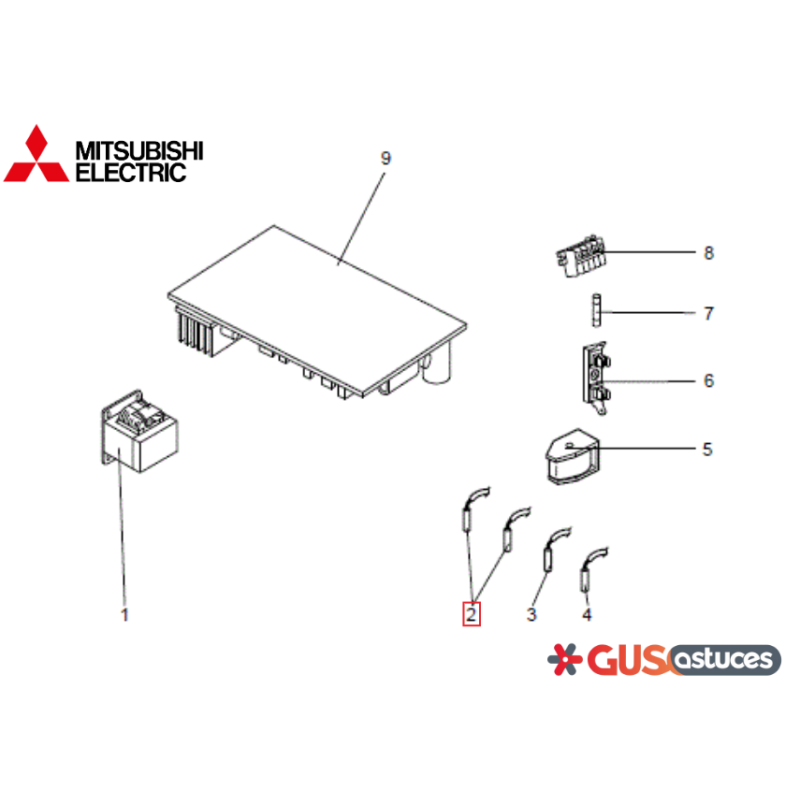 Ensemble de sondes E227K0306 Mitsubishi