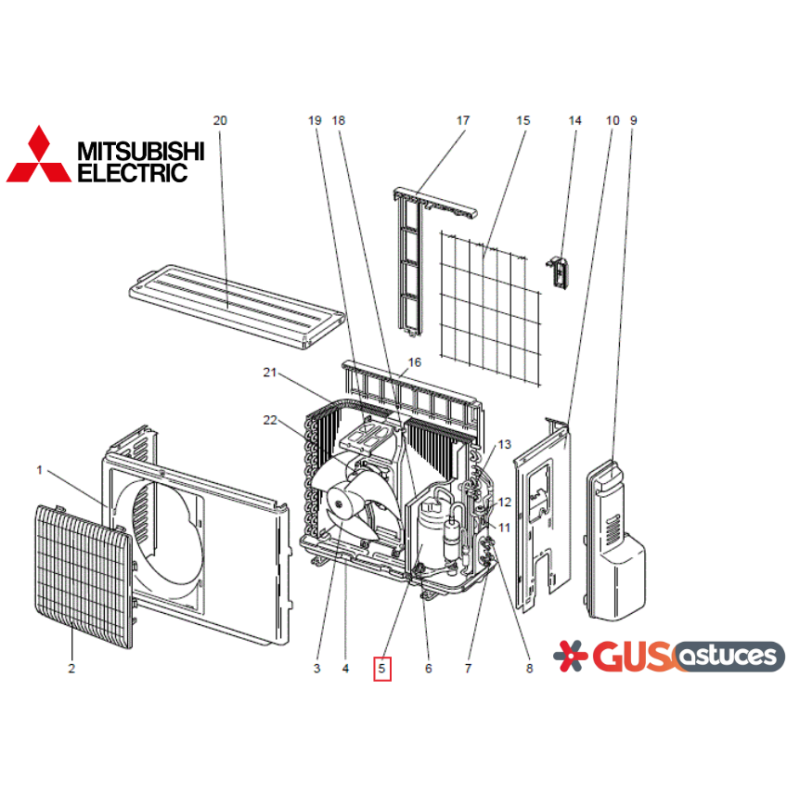 Compresseur E2251W900 Mitsubishi