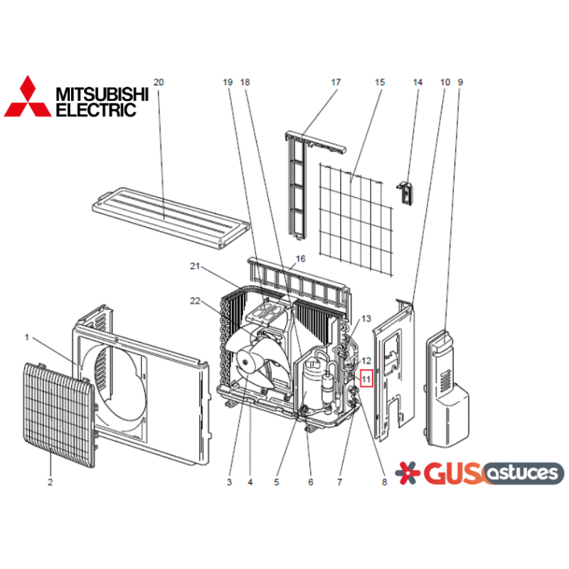 Soupape E22A54640 Mitsubishi