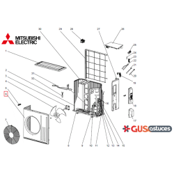 Façade avant E22R13232 Mitsubishi