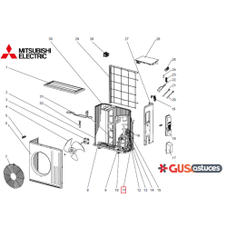 Stop valve gaz E22G16661 Mitsubishi