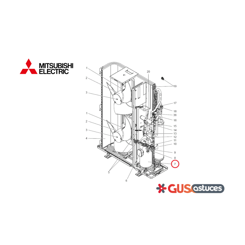 Compresseur T97415789 Mitsubishi