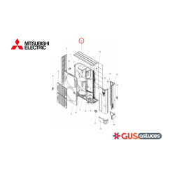 Panneau du dessus R01E36641 Mitsubishi