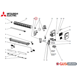 Bande moteur E12J46333 Mitsubishi