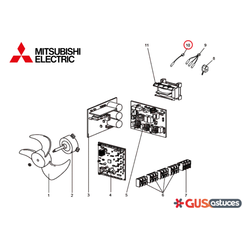 Sonde température ambiance E22938309 Mitsubishi