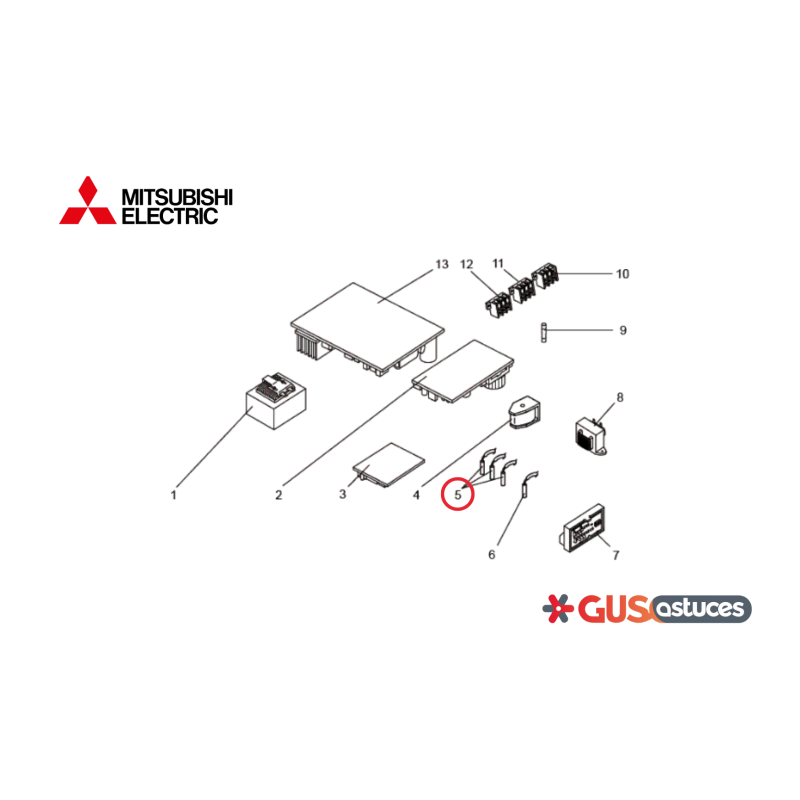 Ensemble de sondes E22A47490 Mitsubishi