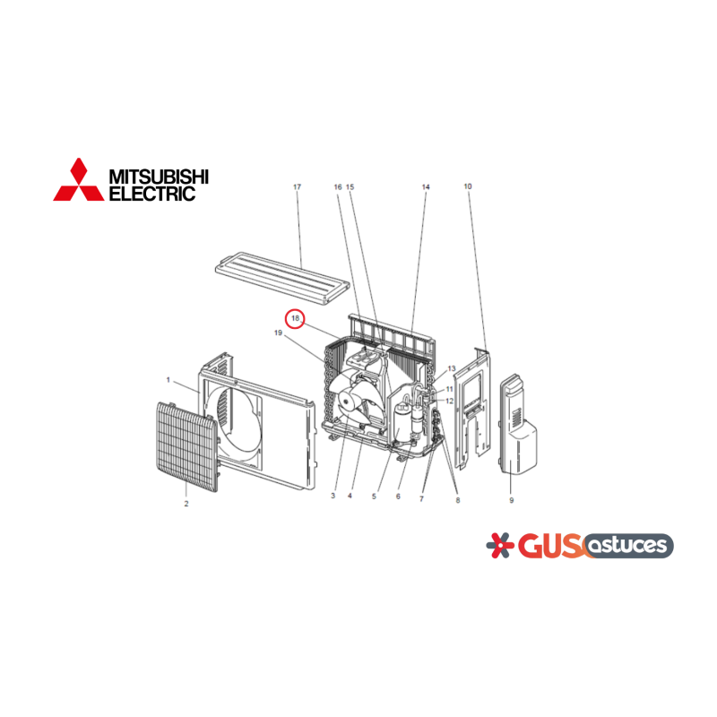 Échangeur E22G06630 Mitsubishi